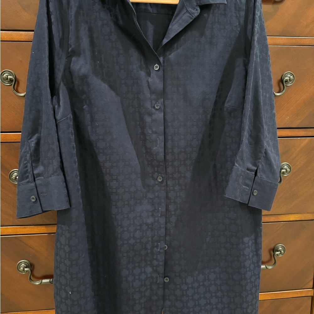 Women’s Navy Patterned Shirt